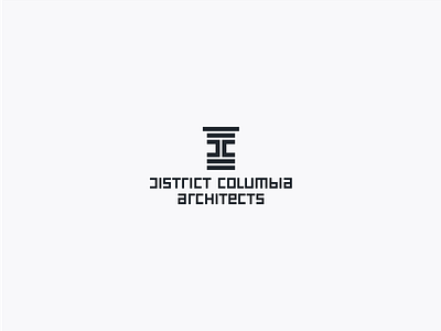 Dc Architects arch architect branding build column design district identity logo pillar plan