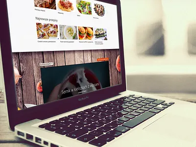 Recipes Portal food grzegorz layout recipes web design website