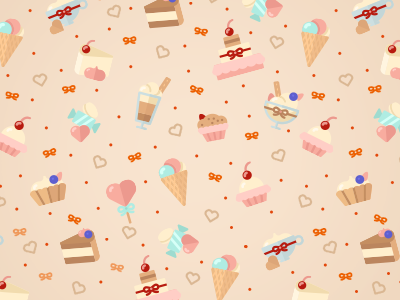 Candies pattern candies iza izabela kasza pattern