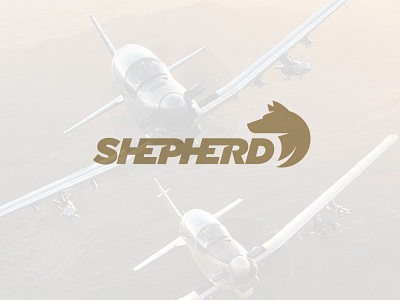 Defense Aircraft Logo 2 aircraft attack aviation defense dog logo military shepherd type