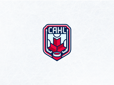 Canadian Amateur Hockey League blade canada design hockey ice leaf league logo maple