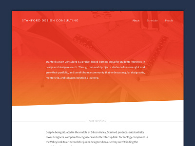 Stanford Design Consulting Website design landing landing page stanford web website