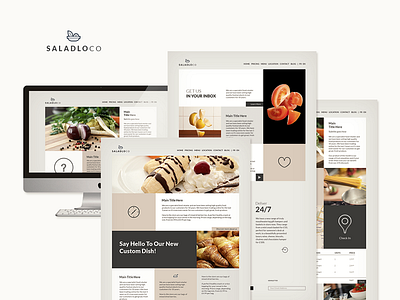 Saladloco (Preview) elegant food psd restaurant simple ui ux web design