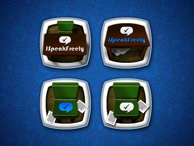 iSpeakFreely Native Android App Icons android app brand identity design graphic design icon illustration product design