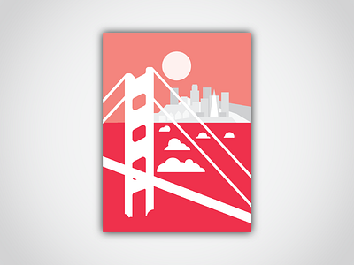 Welcome To Frisco california flat frisco material design minimal poster san francisco