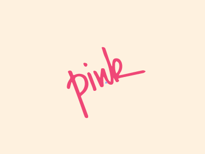 Nail salon logo branding hand drawn hand lettering handwritten logo nail salon pink script