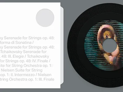 Vinyl illustration music vinyl