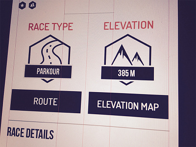 WIP - Social Run App android app application icon ios minimal mobile run screen wip