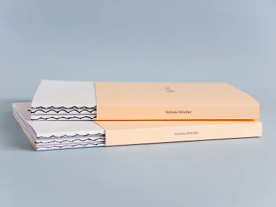 Portfolio Booklet blue booklet portfolio print salmon self promotion white
