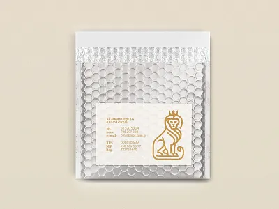 KMCC bubble envelope envelope silver