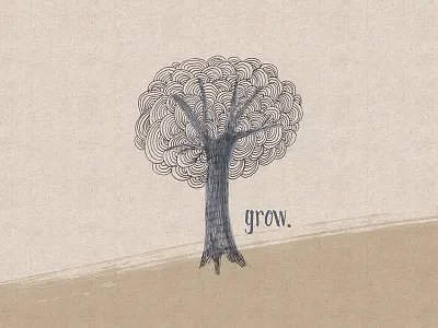 Grow background desktop doodle drawing free freebie illustration iphone