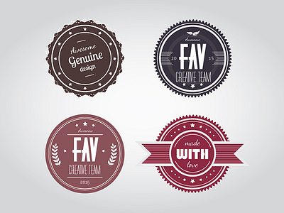 Free Vintage Bages badges free freebie hipster illustrator retro vector vintage