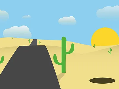 Desert desert flat