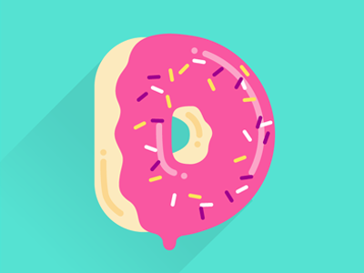 D for Doughnut d doughnut lettering