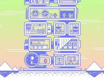 Base Mock-up game ios iphone sci fi space