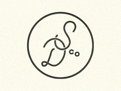 Some Days Icon circle icon monogram script some days stamp type