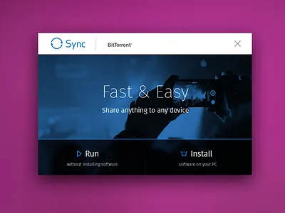 Universal installer design app btsync concept design gui interface pc ui ui design user user inteface ux