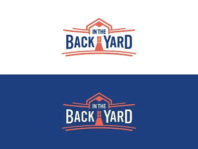 In the Back Yard logo WIP brand branding design identity illsutration lettering logo