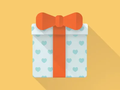 Gifts and Rewards bow box gift hearts present ribbon vector