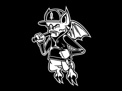 Bat Out Of Hell bat character claws design hood knife mascot snapback street tough vector wings