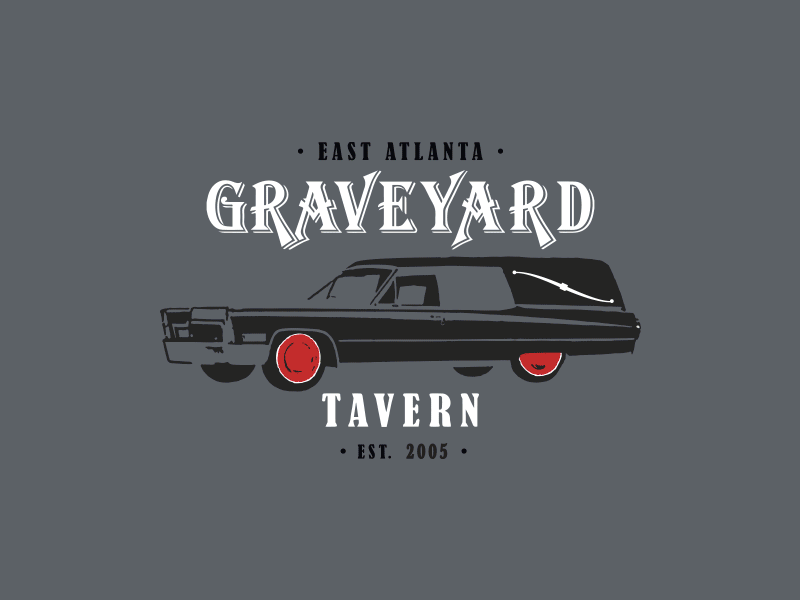 Graveyard Shirt atlanta graveyard illustration shirt vector