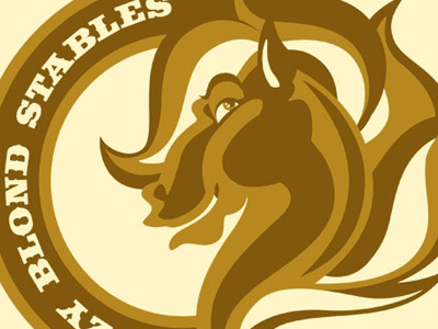 Ditzy Blonde Stables. brand mark branding icon design logo vector work