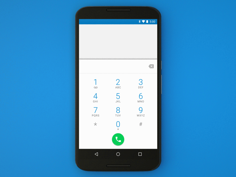 Dialpad Slide Up design motion