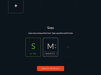 Product sizing ecommerce flat minimal product sizing
