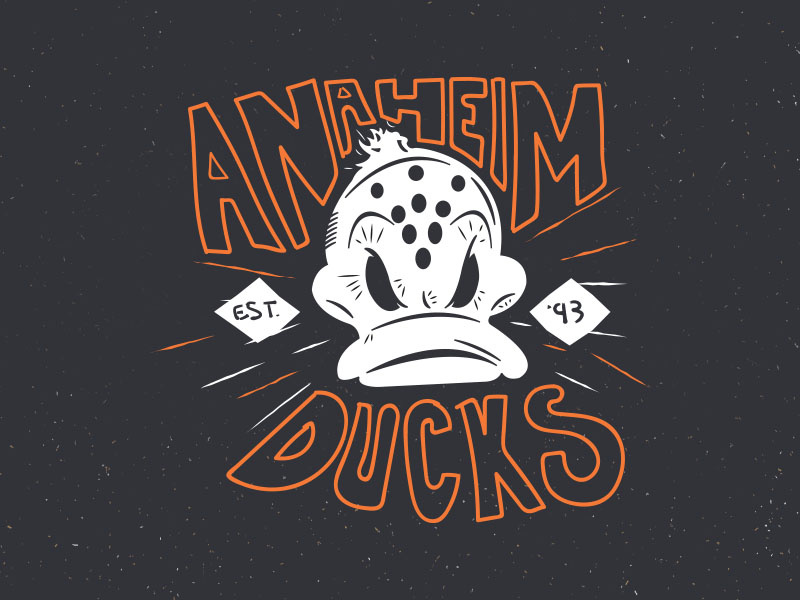 Example of Anaheim Ducks Est. 93
