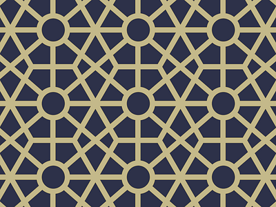 Hex blue geometric gold hexagon navy pattern