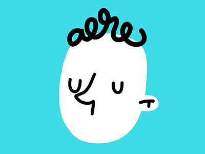 aere hairstyle :) aere costa design flat freelance fun graphic hair naive rica