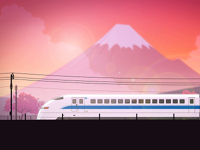 The Bullet animation bullet train colin ozawa down the street designs illustration paul zappia railway train trains