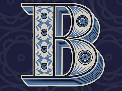 B for Blueberry graphic design illustration lettering packaging typography