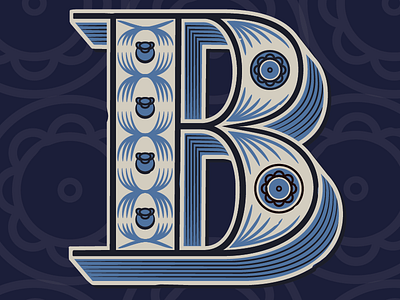 B for Blueberry graphic design illustration lettering packaging typography