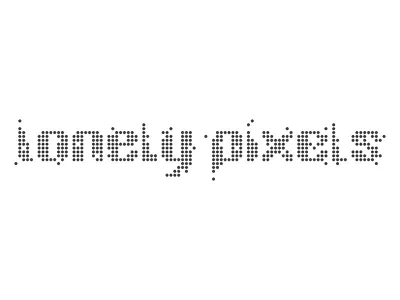 Lonely Logo branding dots logo pixel wip