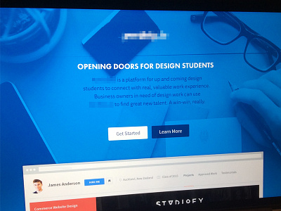 Landing Page freelance landing page platform portfolio students ui web web design work