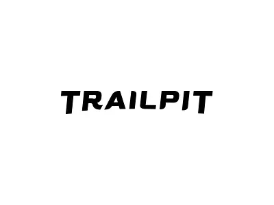 Trailpit.com typography app black brand curves identity lettering logo ride trail typography