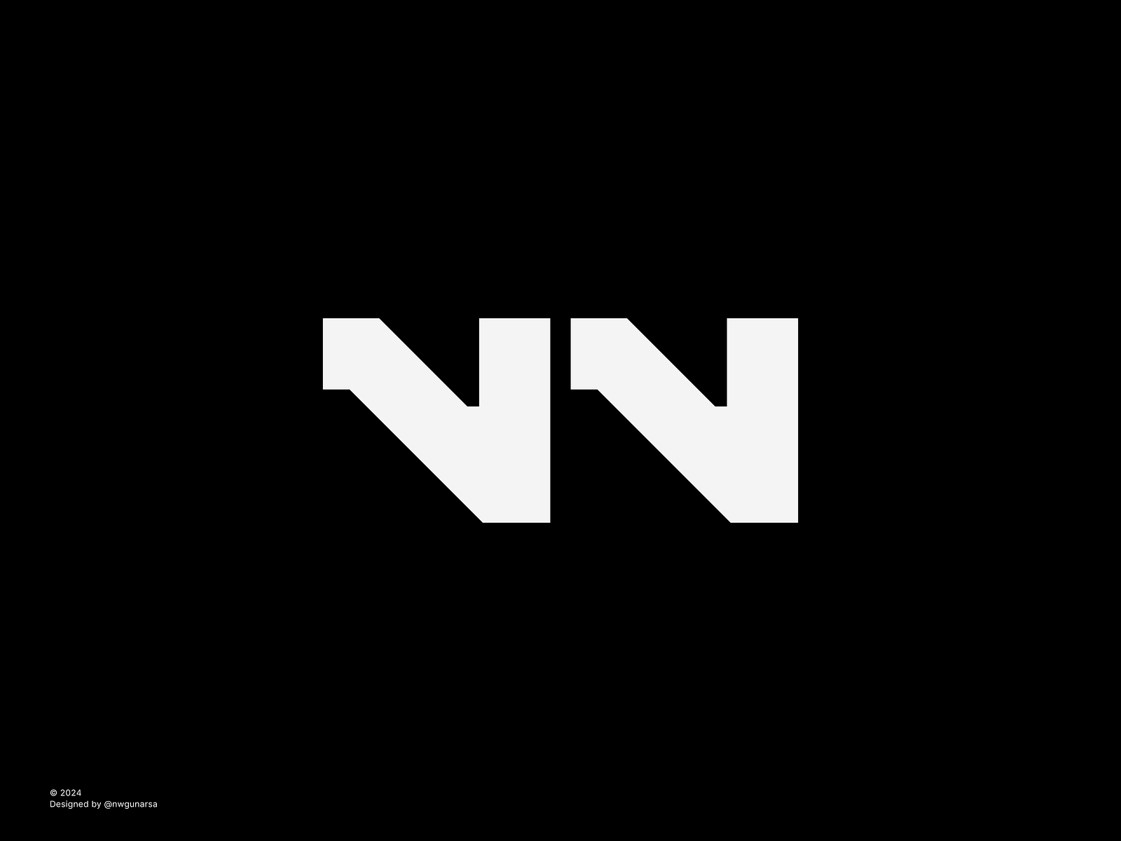 VN letter logo by N.W. Gunarsa