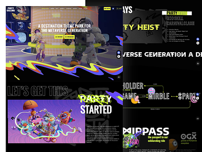 PARTY CALLING: Entertainment Platform animation design engaging entertainment fun gaming illustration interface design landing page metaverse platform social interaction ui design user experience user interface ux ux design uxui visuals web3