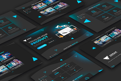 Landing Page design for Video Production landing page ui ux ui web web design website