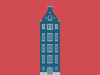Amsterdam amsterdam architecture building clean illustration travel