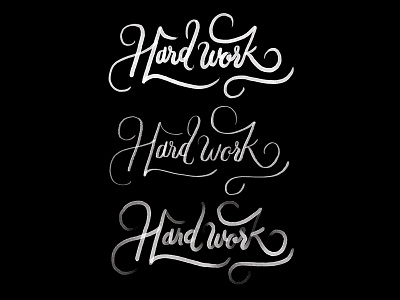 playing around brush calligraphy lettering script