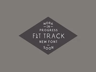 New font - Flat Track flat font track
