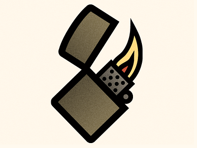 Zippo fire illustrator lighter vector zippo