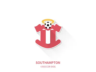 Southampton badge flat logo minimalist premier league soccer southampton