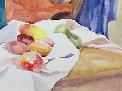 Fruits_1 beginning fruits watercolors