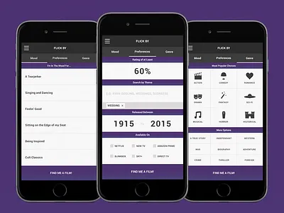 Flick App app app design film her movies