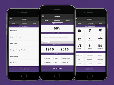 Flick App app app design film her movies
