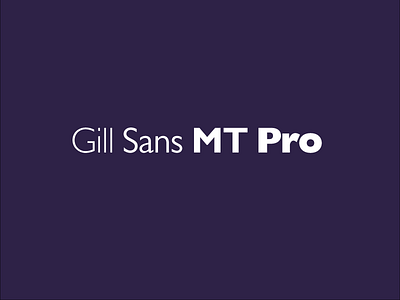 Gill Sans MT Pro favorite font playoff font fontwork playoff type typo typography