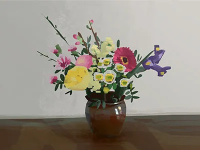 Flowers - Drawing home work dice flowers illustration kondo robert schoolism sketch tsutsumi